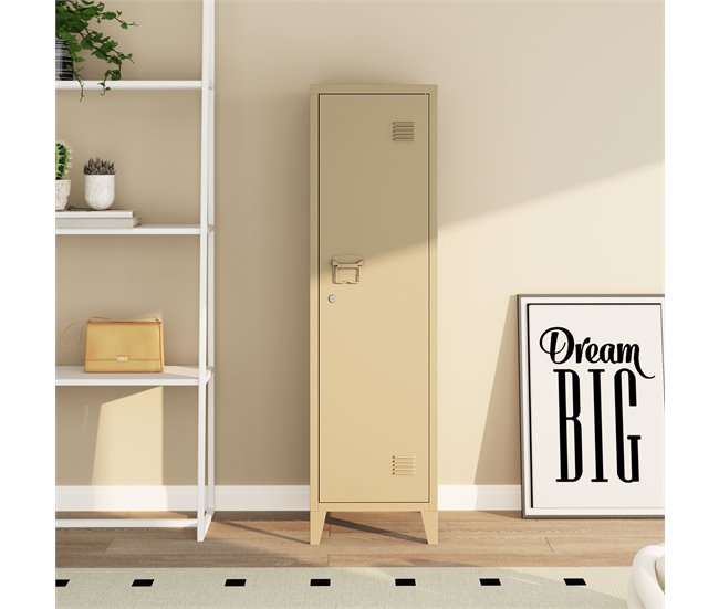 Casillero metálico Kurikka con 3 compartimientos acero Blanco