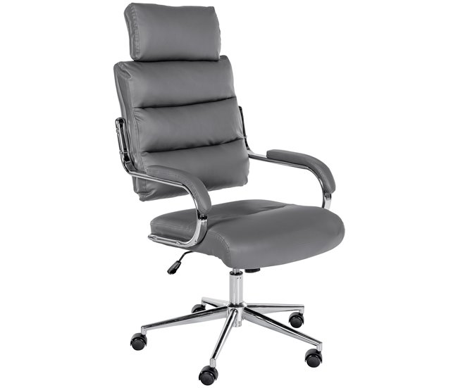 Silla de oficina - Campo - Simil cuero Gris