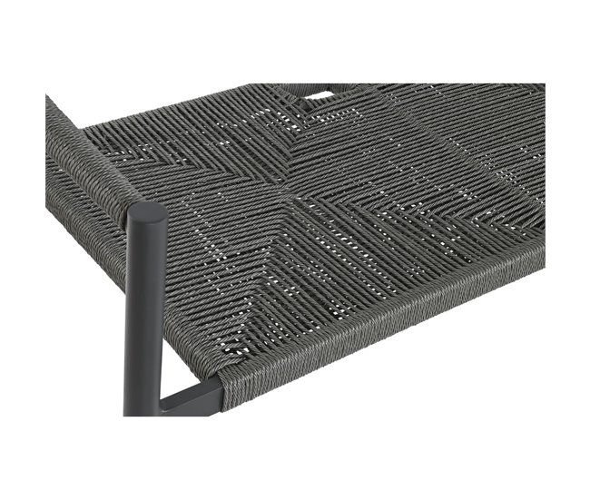 Sofá de Jardín Gris Oscuro