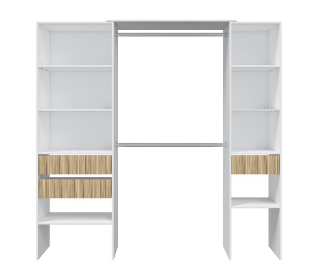 Armario vestidor Summer 3 cajones Blanco