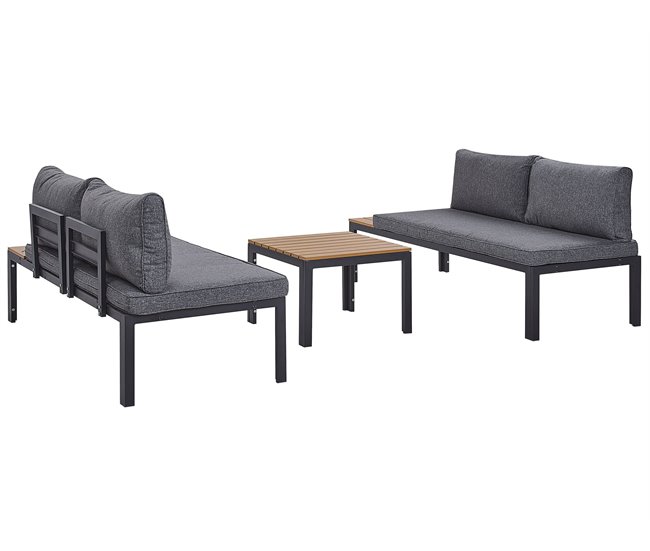 Beliani Conjunto longue PIENZA Negro