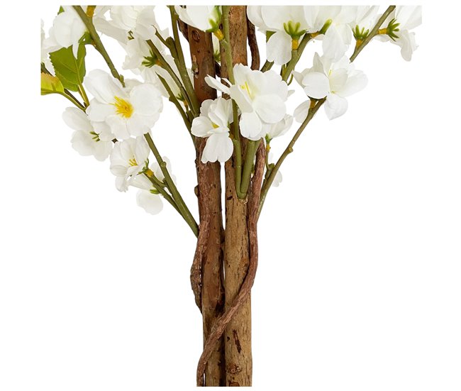 Acomoda Textil – Planta Artificial con Macetero. (Almendro) Blanco