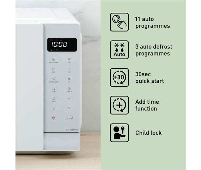 Microondas con Grill NNK35NWMEPG 23L Blanco