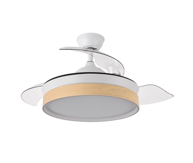 Ventilador De Techo Metal Serie Iglu Blanco