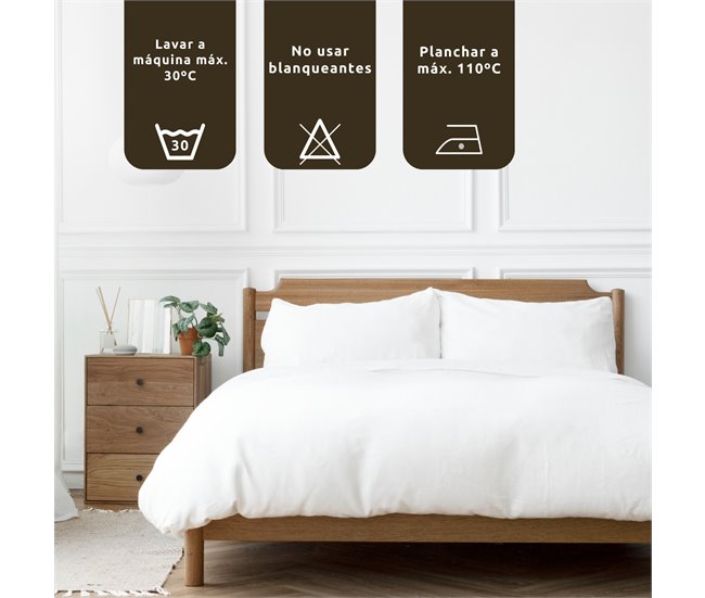 Set dos fundas de almohada polialgodón 