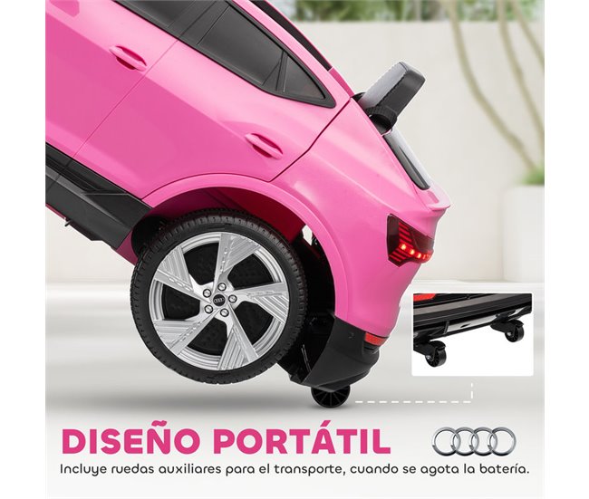 Coche Eléctrico Infantil PP, Metal HOMCOM Rosa