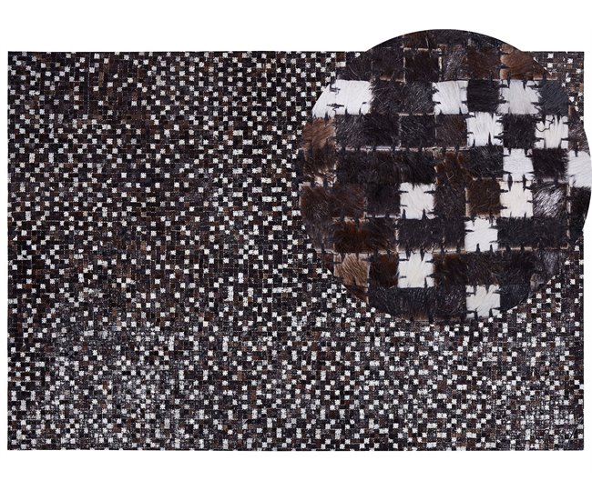 Beliani Alfombra de pelo corto AKKESE 160x230 Marron