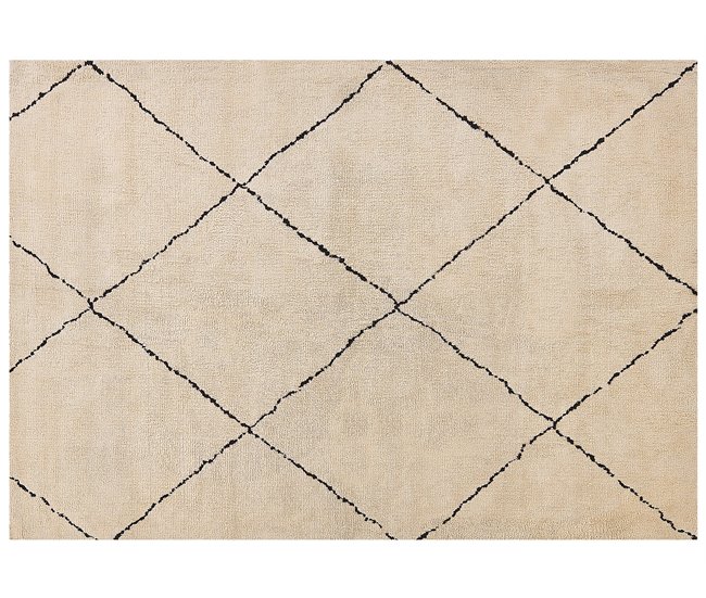 Beliani Alfombra de pelo corto MUTKI 160x230 Beige