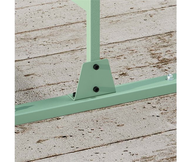 Biombo de Exterior Acero Outsunny, hogar - decoración Verde