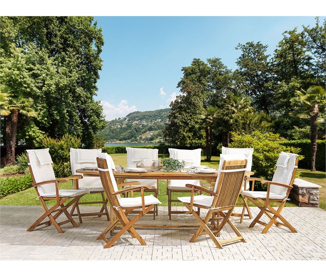 Beliani Conjunto de comedor MAUI Azul