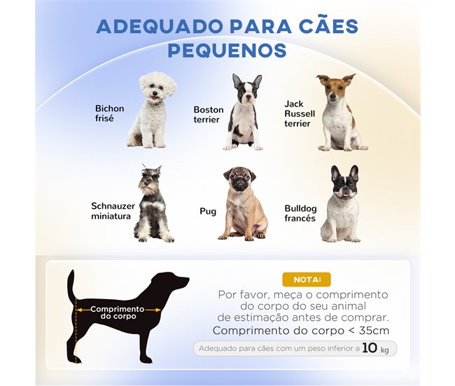 Sofá para Mascotas Abedul, 100% poliéster, Esponja PawHut Marron