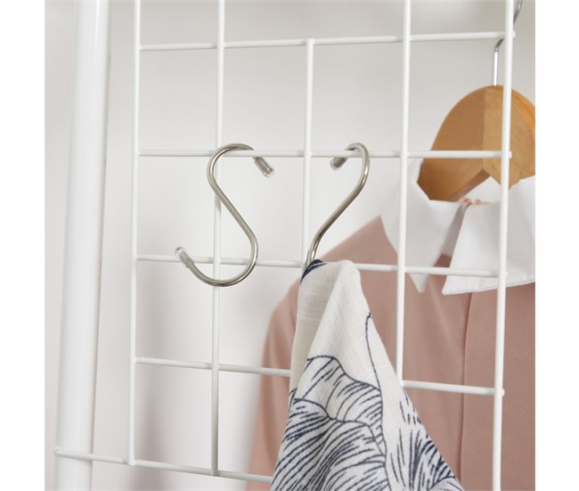 Perchero Metálico con Ruedas Acero HOMCOM Multicolor