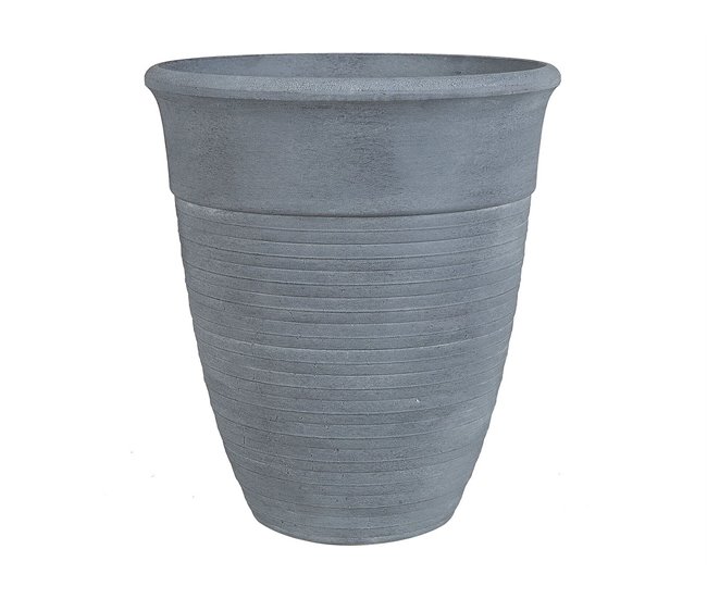 Beliani Conjunto de 2 macetas KATALIMA Gris