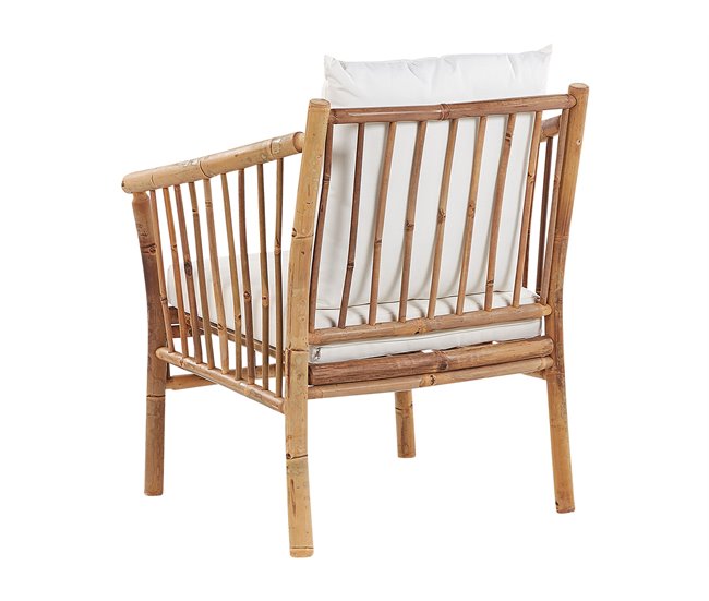 Beliani Conjunto de jardín Madera de bambú MAGGIORE Marron