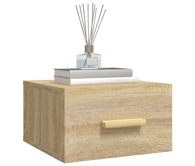 2 Mesitas de Noche de Pared 35 Blanco