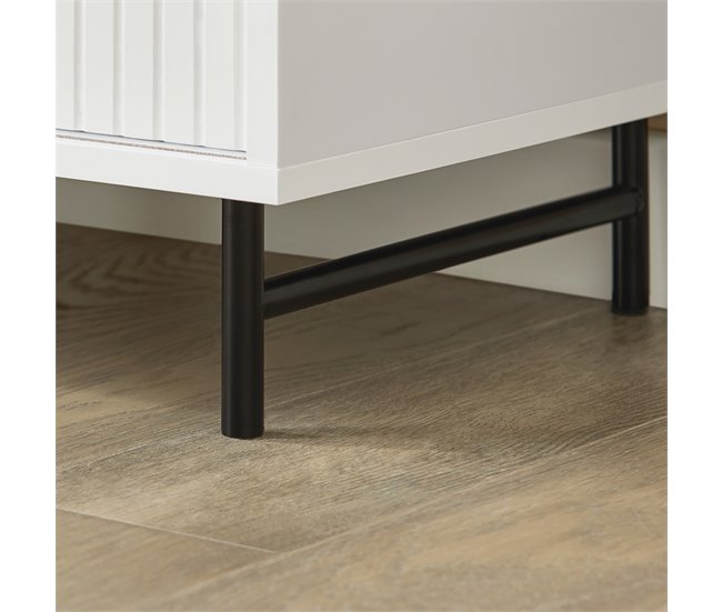 Banco Zapatero con Puertas Correderas FSR116-W SoBuy Blanco