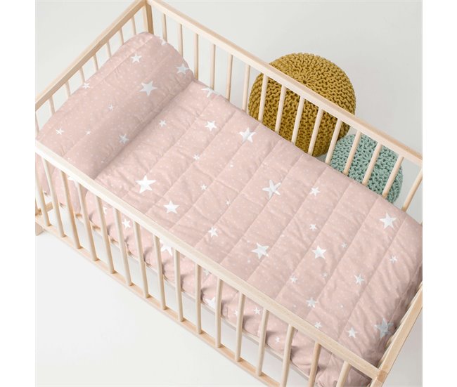 Little star pink Colcha Rosa
