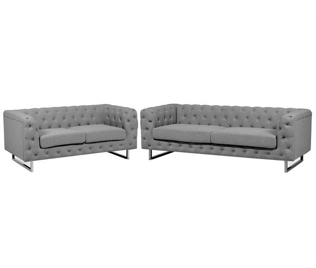 Beliani Conjunto de sofás VISSLAND Beige