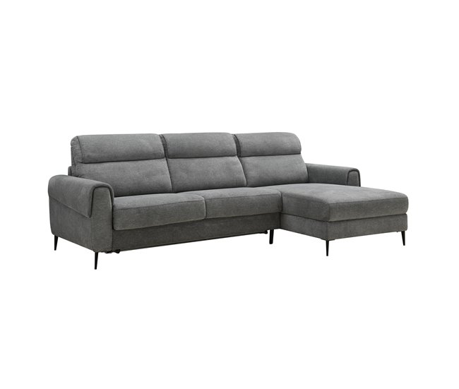 Chaise longue con cama ELIA Gris
