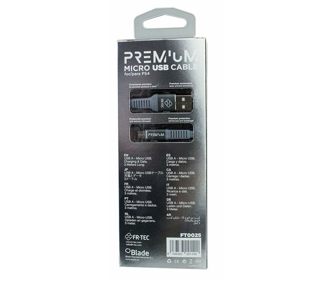 Cable Micro USB a USB FT0025 Azul