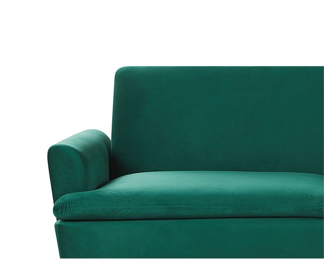 Beliani Sofá cama Terciopelo VETTRE Amarillo