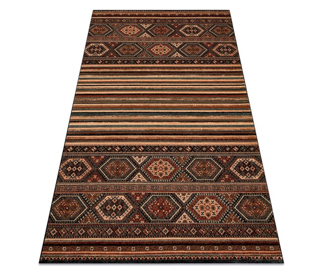 Alfombra de lana KASHQAI 4356 500 Étnico 240x300 Marron