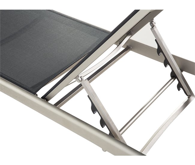 Beliani Tumbona FOSSATO Negro