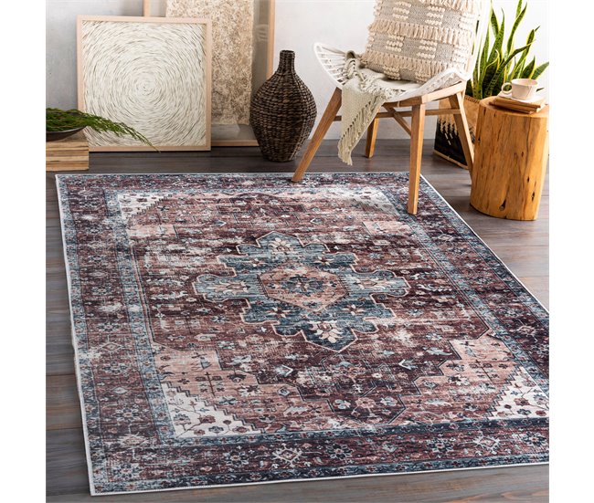 Alfombra lavable ANDRE 1826 Ornamento vintage 160x220 Multicolor