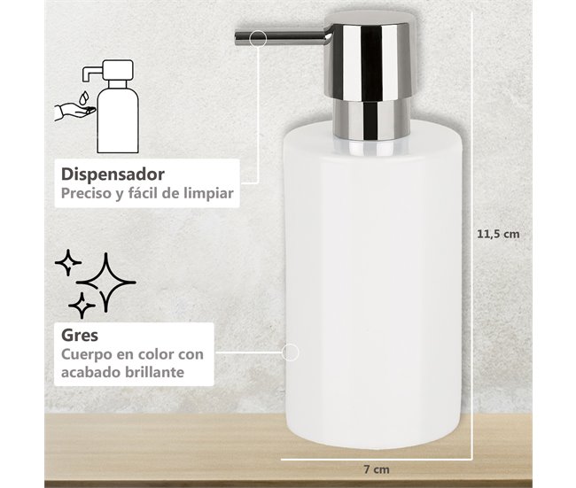 Dispensador De Jabón Liquido Spirella Plateado