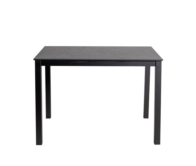 Mesa de cocina ALICE II fija cerámica 100x60cm Antracita