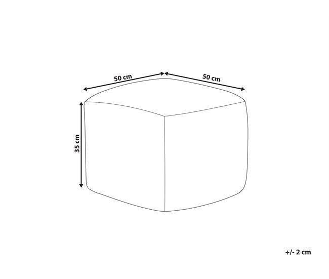 Beliani Puf DAMAN Beige