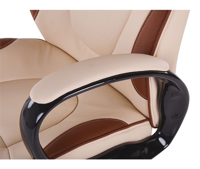 Beliani Silla ejecutiva FELICITY Beige
