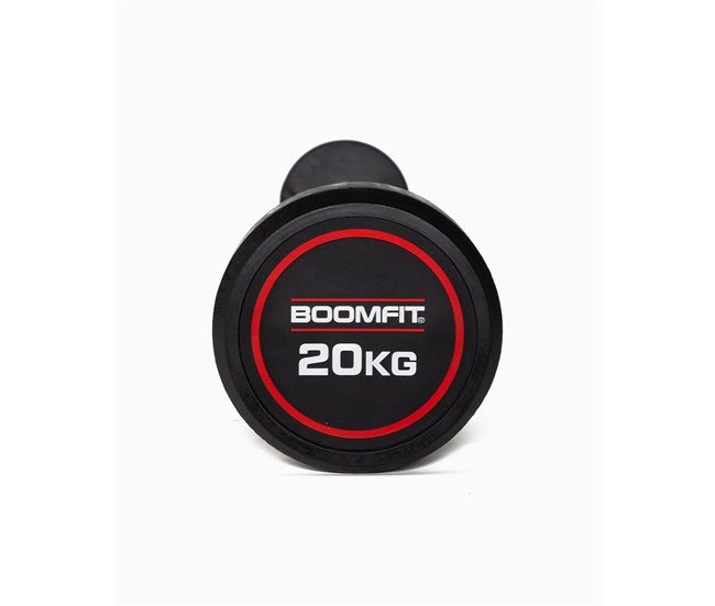 Barra Recta Montada 20Kg - BOOMFIT Negro