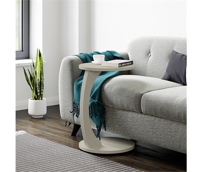 Mesa auxiliar Holeby con 4 ruedas 38x38 Arena