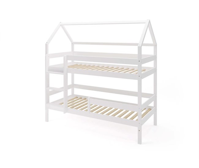 YappyEden litera cabina de madera 90x211 Blanco