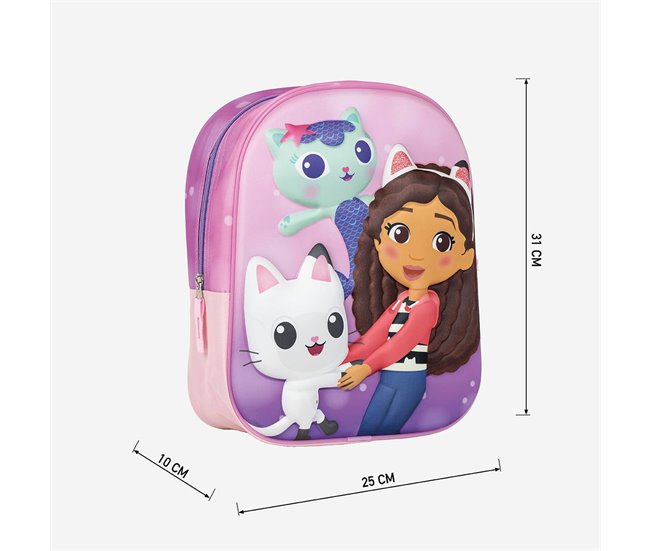MOCHILA INFANTIL 3D GABBY'S DOLLHOUSE Multicolor