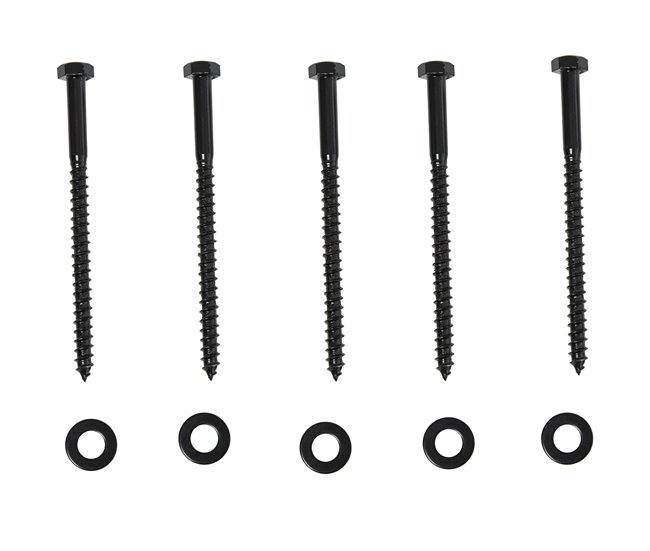 Juego de Herrajes para Puerta Corredera acero al carbono HOMCOM 200 Negro
