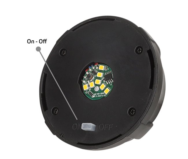 Aktive Set de 2 balizas solares LED 5-10 lúmenes Negro