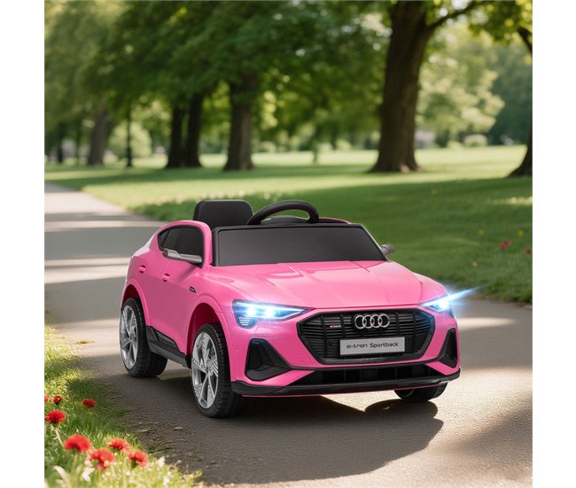 Coche Eléctrico Infantil PP, Metal HOMCOM Rosa