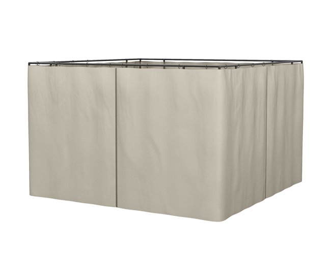Paredes para Cenador Poliéster Outsunny Beige