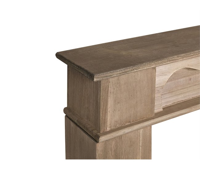 Beliani Repisa de la chimenea NARNIA Marron