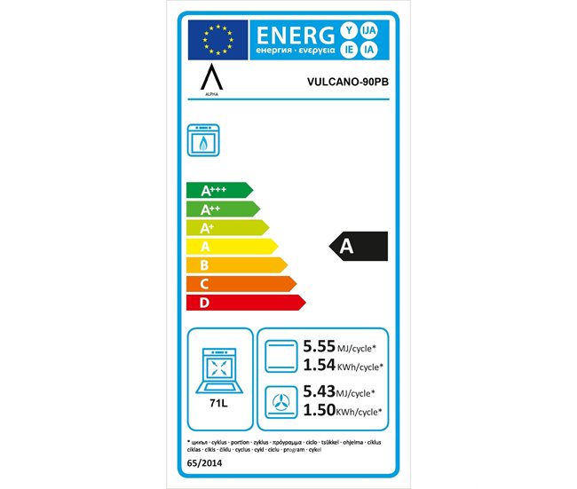 Cocina de Gas VULCANO LUX-90PB Portabombonas Inox