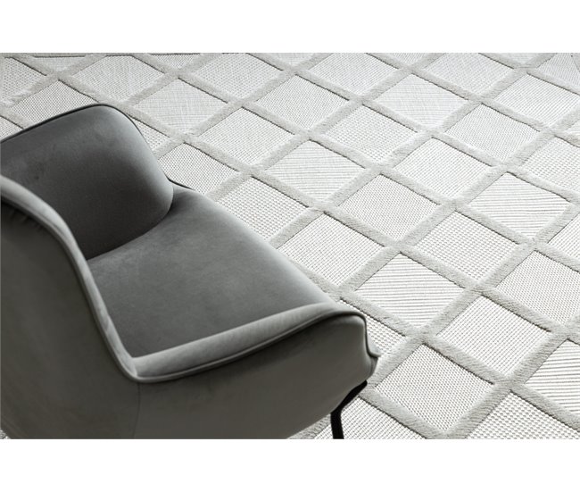 Alfombra SANTO sisal 58365 enjerado 200x290 Crema