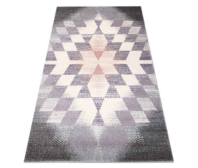 Alfombra KAKE 25812757 Geométrico Diamantes Triángulos 3D Multicolor