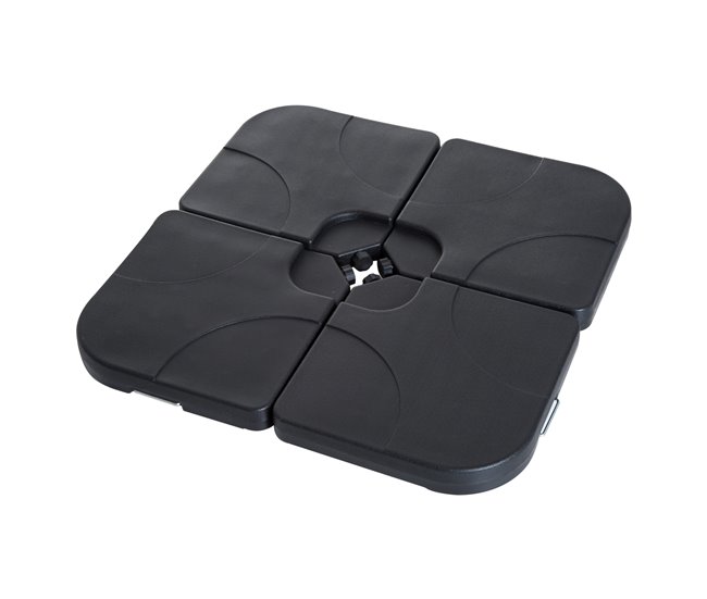 Base de Sombrilla HDPE Outsunny 50x50 Negro