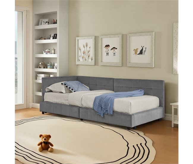 Camas individuales 216x153 Gris