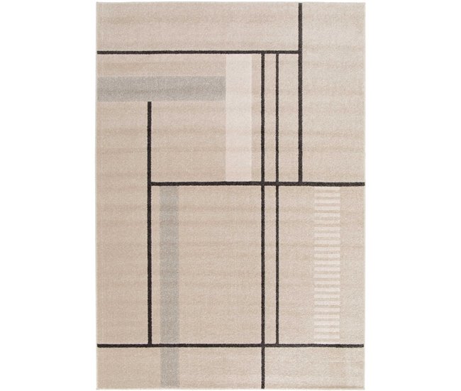 Alfombra diseños geométricos DOMUS - ATTICGO 80x150 Beige