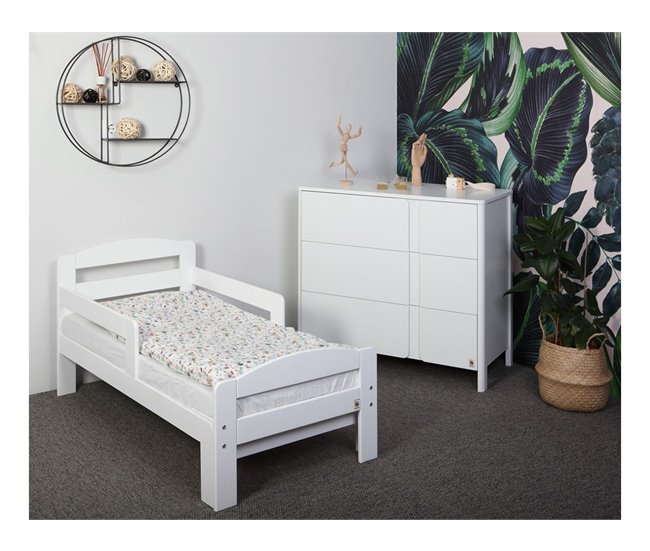 YappyGrow cama infantil extensible 60x194 Blanco