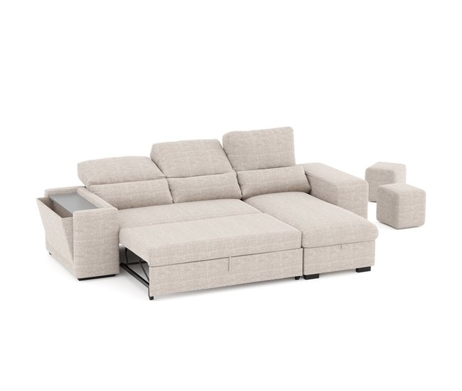 Chaise longue con cama HOXTON Beige