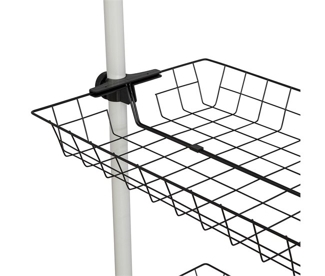 Set de Dos Cestas de Alambre de Metal FRG34-P02 SoBuy Negro